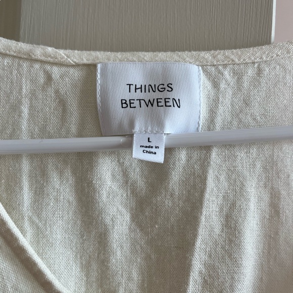 Things between Linen blend top - Picture 2 of 2